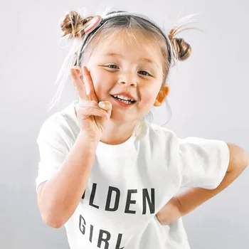 Crianças T-shirts para Meninas da Criança infantis Casuais Roupas de Bebê, Roupas de Meninas Meninos Manga Curta Topos&T para o Desgaste de Verão Unisex
