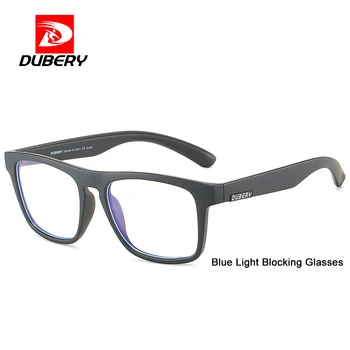 DUBERY Praça Homens Óculos de sol Polarizados do Sol Glasse Para Homens Mulheres Polarizada Espelho Anti luz Azul Macho Óculos de Design Oculos