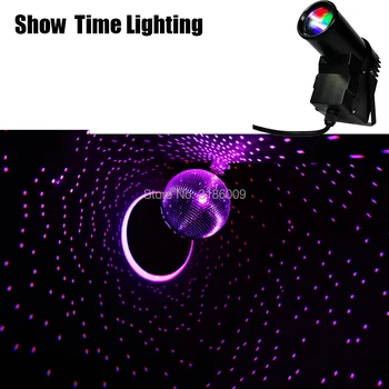 Alto brilho LED 15W RGB PinSpot fase do DIODO emissor de luz do ponto do Feixe de Estágio efeito de cor DJ KTV Festa Discoteca de casamento de todas as estrelas no céu