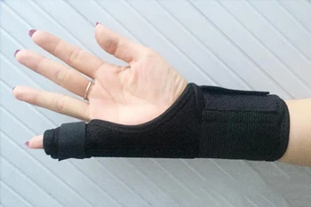 Dedo tala pequeno polegar fixação banda fratura entorse de reabilitação cinta cinta confortável respirável apoio b0148