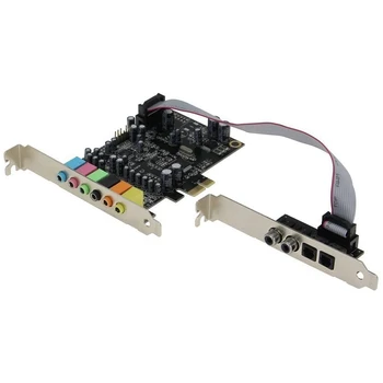 PCIe 7.1 Placa de Som do Canal CM8828 + CM9882A com SPDIF Suporte PCIe 7.1 canais Analógico Digital 3D Estéreo de Extensão Cartão