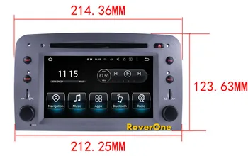 Para a Alfa Romeo 147 GT Android 7.1 Autoradio Carro Player de Multimídia de Rádio gravador de DVD de Navegação GPS Sat Navi Mídia MirrorLink