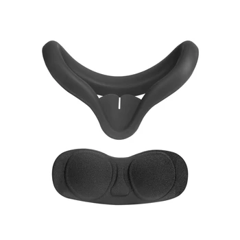 EVA à prova de Poeira da Lente Anti-risco Caso de Silicone Anti-suor Olho Capa de Almofada de Pele para o Oculus Quest 2 VR Auricular Óculos