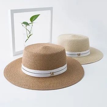 MAERSHEI Verão casual chapéus de sol para as mulheres formam a letra M de jazz de palha para o homem de praia, de sol palha, chapéu Panamá Atacado e varejo