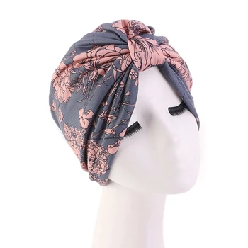1PCS 58 cm de Cetim Cabelo Caps Forro Turbante Headwrap Mulheres Quimio Cobrir a Perda de Cabelo, Bandana Hijab Turbante Chapéu Estilo de Cabelo Acessórios