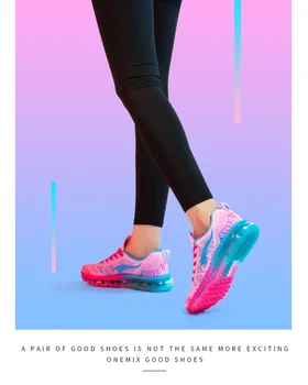 ONEMIX Womens Sapatos de Desporto Respirável Tecelagem de Tênis de Ar 95 Almofada 2021 Tênis Mulher Tenis Luz zapatos de mulher