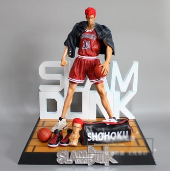 GK Anime SLAM DUNK Hanamichi Sakuragi Tamanho Grande Estátua Modelo Figura Brinquedos 33cm