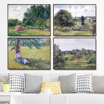 Decoração de casa de Arte de Parede, Fotos de Sala de estar Cartaz Impressão de Lona Impressões Paintingsn francês Camille Pissarro 5