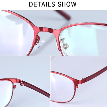 Moda Fotossensíveis Óculos de Leitura Homens Mulheres Anti-UV, Radiação de Presbiopia Óculos de Metal Full Frame de Óculos de Leitores +1.5 2.5