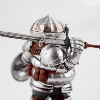 10cm Dark Souls Figura de Ação do Herói de Lordran Siegmeyer com a Espada do Escudo de Cavaleiro com armadura Colecionáveis Modelo de Brinquedos