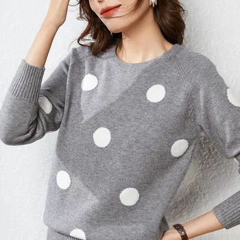 LHZSYY 2019Autumn Inverno das Mulheres de Pescoço Redonda Suéter de Malha de moda Ponto Assentamento camisa Macia Selvagem Pulôver de Malha Quente camisa Feminina