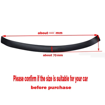 PU de couro e fibra de Carbono Stying Depois de protetor de pára-choque Traseiro do Tronco Protetor de Placa de Carro Acessórios Para Mazda CX-5 CX5 2012-