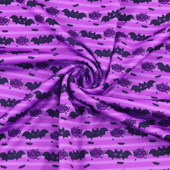 50*145 cm Halloween4 maneiras de esticar a Malha de tecido para Tecido Crianças de Cama de têxteis-lar para a Costura de Tecido para o vestido de Camisa de DIY