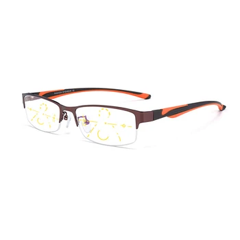 Homens Óculos de Leitura de Longe E de Perto de Duplo Propósito de Alta Definição Anti-Luz Azul Ajuste Automático Grau de Zoom Óculos XS671