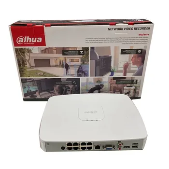 Dahua NVR 4K WizSense Gravador de Vídeo em Rede NVR2108-8P-eu 8CH Inteligente 1U 8PoE porta H. 265 Resolução de 12mp DVR Camera IP AI de Pesquisa