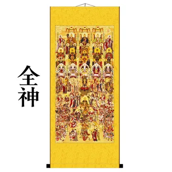 Completa Buda Chaoyuan mapa, pendurado pintura pintura de rolagem, Taoísta figura pintura, Taoísta de decoração