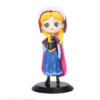Disney Princess Figuras de Anime Congelados Elsa Anna Mulan da Cinderela, Alice PVC Modelo Boutique Coleção para Crianças Presentes