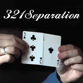 321 Separação Truques De Magia Fase De Perto Magia Visual De Cartão De Jogo Separado Magie Mentalismo Ilusão De Artifício Adereços Magia Divertido