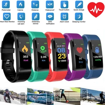 NOVOS Relógios Digitais para as Mulheres do Esporte Acompanhamento de Saúde com Pedômetro IP67 Impermeável de Fitness Pulseira para iphone, Android Telefone