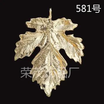 Atacado 50pcs/série Ouro cor de liga de metal charme maple leaf charme ajuste fazer jóias frete grátis