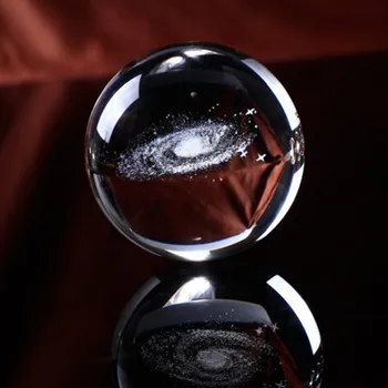 Claro Bola de Cristal Universo 3D Transparente Bola de Cristal do Planeta, Modelo de Decoração de Casa, Decoração Acessórios 19June13 P30