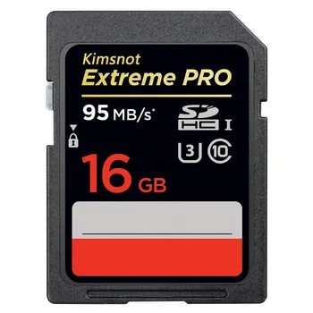 Kimsnot Extreme Pro Cartão de Memória SD Cartão de 16GB 32GB 64GB de 128 gb 256 GB SDHC SDXC Class10 95mb/s C10 Alta Velocidade 633x UHS-I