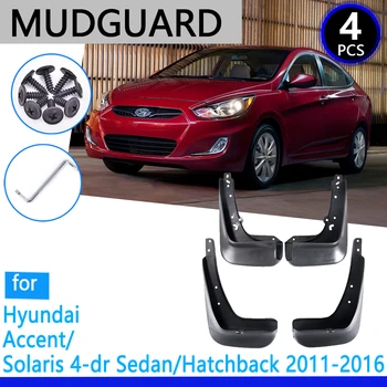 Guarda-lamas de ajuste para Hyundai Accent Solaris RB 2011~2016 2012 2013 Acessórios do Carro Mudflap Fender Auto Peças de Reposição