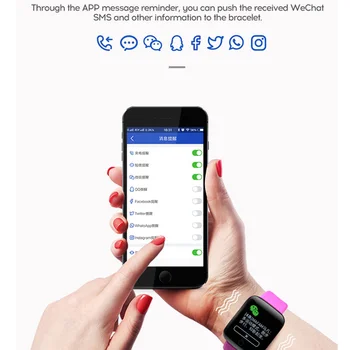 D13 Smart Watch Homens Pressão Arterial Impermeável Smarth Assistir a Mulher do Monitor de Ritmo Cardíaco de Fitness Tracker Relógio de Desporto Para o Android IOS