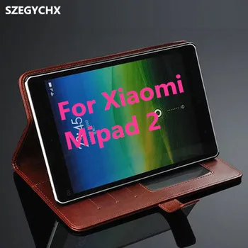 Frete grátis Capa para o Xiaomi Mi Pad 2 / 3 do Couro do PLUTÔNIO Caso de Tablet Para Xiao Mi MiPad 3 / 2 Casca Protetora de Pele + caneta Touch