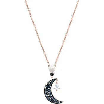 2020 moda jóias swa1: 1 requintado símbolo da lua. Black star menina requintada colar de charme