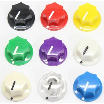 100PCS MF-B00 Plástico Caneladas 'MXR' estilo colorido ponteiro do botão