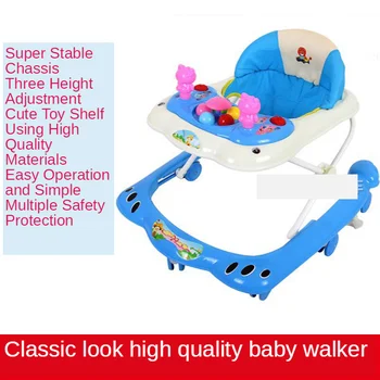 Quente-venda de Multifuncional Carrinho de Bebê Dobrável Abertura Traseira Baby Baby Walker 6-12 Meses Walker do Bebê