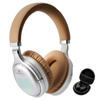 Graves profundos Fones de ouvido sem Fio Bluetooth Fones de ouvido Dobrável Redução de Ruído de Jogos com Fios de Fones de ouvido Com Microfone FM MP3 Saco de Caso
