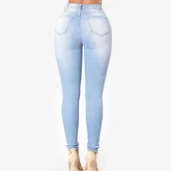 SAGACE Mulheres Bolsos de calças de Brim de Retalhos de Cintura Alta Fêmea Streetwear Reta Jean Femme Azul de Algodão de Carga de Perna Larga Calças de Senhoras
