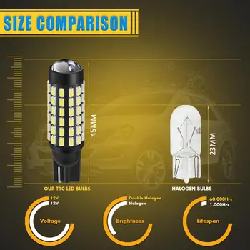 2X T10 W5W LED Canbus Lâmpada de Estacionamento Luz 3014SMD 12V Folga Lâmpada Para o Volvo XC90 S60, V70 XC60 S80 S40 V40 V50 XC70 V60 C30