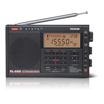 Tecsun PL-680 Rádio FM Digital Tuning toda a Banda de FM/MW/SBB/PLL SINTETIZADO Estéreo, o Receptor de Rádio alto-Falante Portátil de suspensão Automática