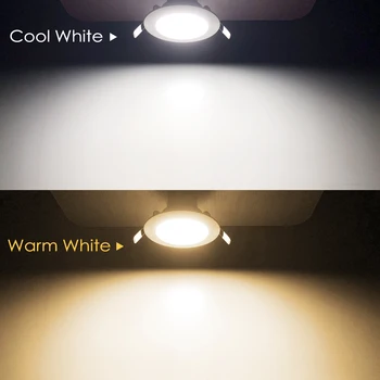 DIODO emissor de luz Downlight 7W da Rodada de embutir levou Lâmpada spot RGB Branco, ponto de luz da C.A. 110V 220V 230V Teto Downlight, Luz + Controle Remoto