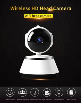 Câmera de segurança HD, Câmera sem Fio do IP Inteligente de Rastreamento Automático De Segurança em Casa, Wifi, Câmera de 720P - Wi-Fi Câmera