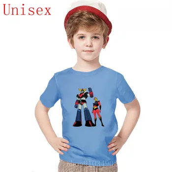 Grendizer Goldrake ufo robot roupas infantis 2020 Novas T-Shirts Coloridas de Algodão de Mangas Curtas de crianças roupas de meninas de 8 a 12 tops