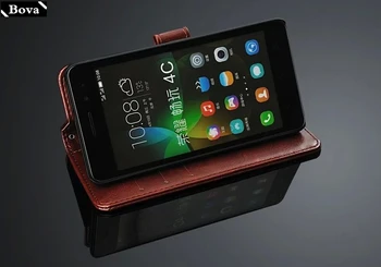 Honra 4C tampa do compartimento do cartão de caso para o Huawei Honor 4C couro caso de telefone ultra fino carteira flip cover