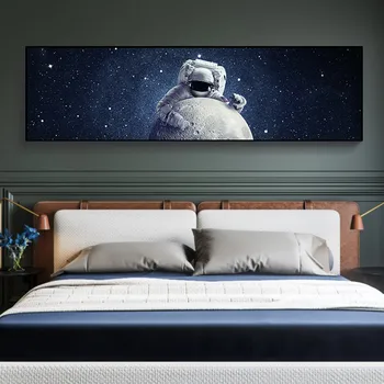 Nordic Espaço planeta astronauta universo Longo Marte Imagem de parede do Poster de pintura, sala de estar, quarto de Lona de Pintura de Parede de Arte Mural