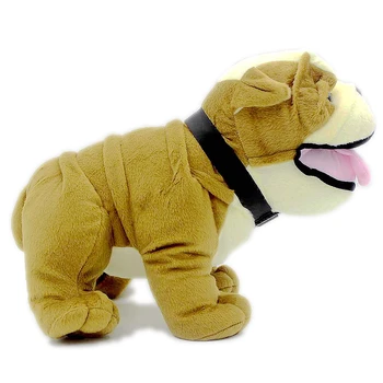 Brinquedo de pelúcia Cães Bulldog inglês Realistas 30cm