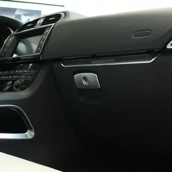 Carro ABS Co-piloto da Caixa de Luva Orifício da Chave da Decoração da Tampa de acabamento para Jaguar XE XF F-Ritmo f ritmo X761 2016-2018