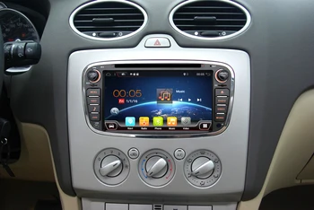 Leitor de DVD do carro Para Ford Focus 2 Android 10.0 2GB+32GB Wifi, BT GPS Navi Autoradio 2 Din aparelho de som CD Player DAB Carplay TV 4G