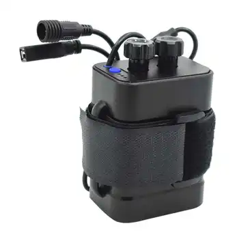 WasaFire Bateria Nova Caixa de Caso para a Luz de Bicicleta 6*18650 Bateria com USB + rosca DC interface Impermeável Acessórios de Moto