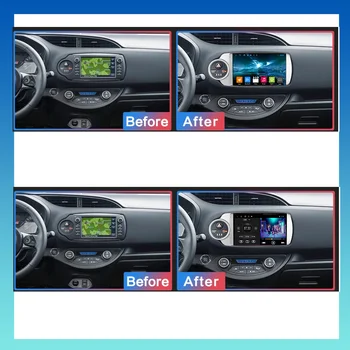 6G 128G Rádio do Carro Para Toyota Yaris 2012 -2016 2017 LHD RHD Multimídia Vídeo Player Android 10.0 2din Suporte volante