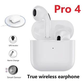 PRO4 TWS Fones de ouvido sem Fio Bluetooth 5.0 Mini Fones de ouvido com a cobrança de Caso Esportes de mãos-livres, Auricular para Telefones Inteligentes PK I90000