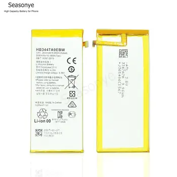 Seasonye 1x de 2600mAh / 9.88 Wh HB3447A9EBW Telefone de Substituição do Li-Polímero da Bateria do Huawei Ascend P8