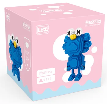 LOZ Blocos de Animais dos desenhos animados de Urso Anime Leão Figura Azul Bonecas Koala Caneta Titular Blocos de Construção Iluminar Micro Tijolo Brinquedos Engraçados