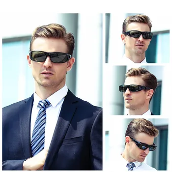 ASOUZ nova moda dos homens óculos de sol UV400 condução reflexiva amarela, óculos de visão noturna design da marca quadrado senhoras óculos